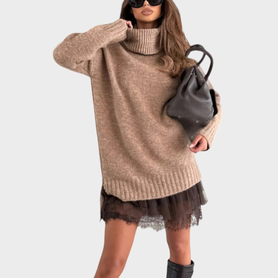 Tereza - Completo elegante di maglione e vestito