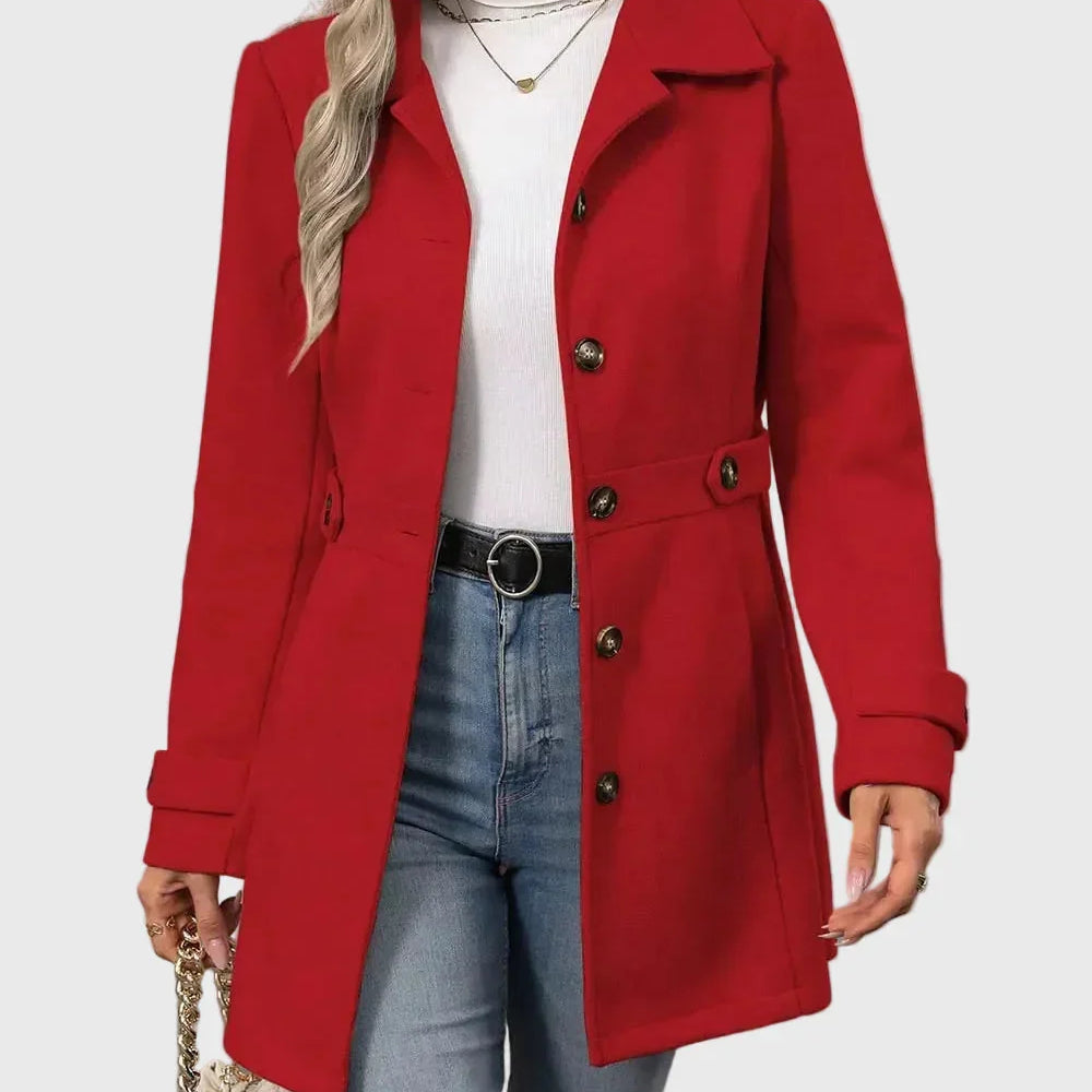 Veronika – Cappotto urbano premium con bottoni