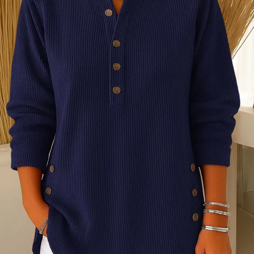 Nieves | Tunica Henley con Bottoni