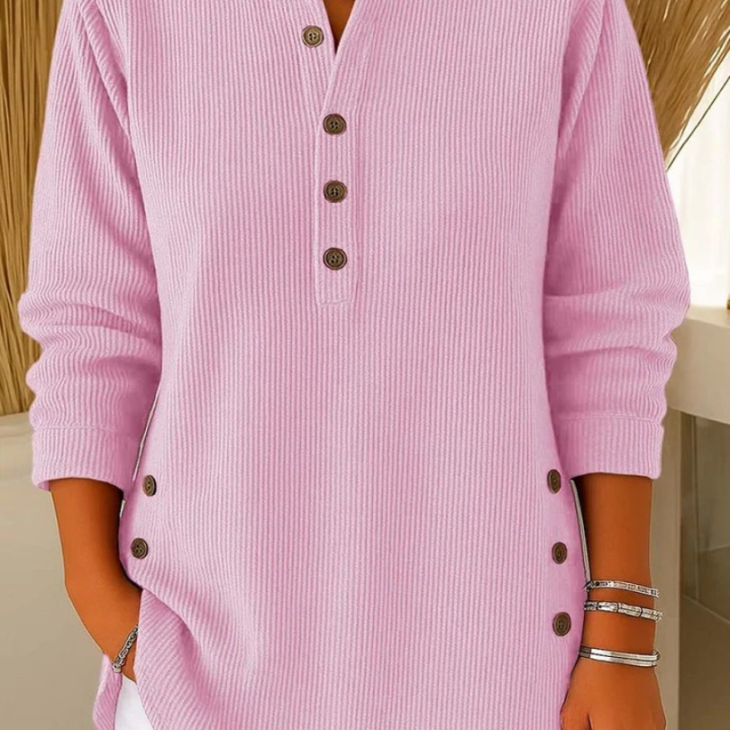 Nieves | Tunica Henley con Bottoni