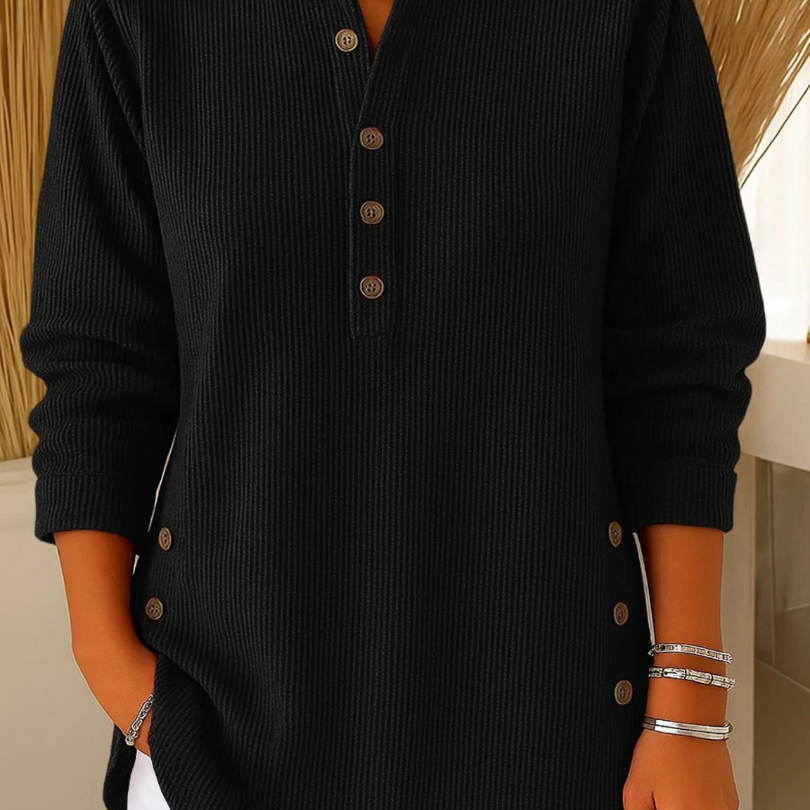 Nieves | Tunica Henley con Bottoni