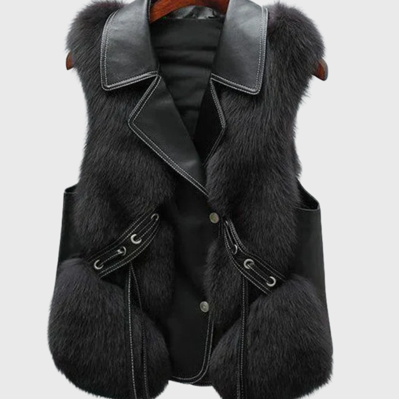 Alina™ gilet in pelle – Elegante e senza tempo