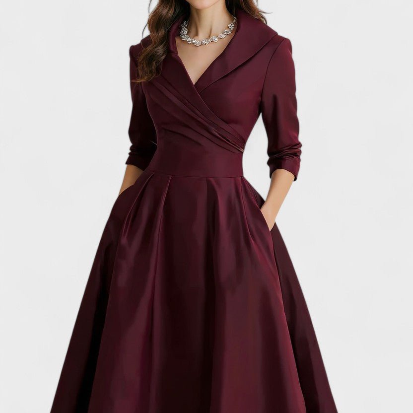 Ceryn | Abito Midi in Satin