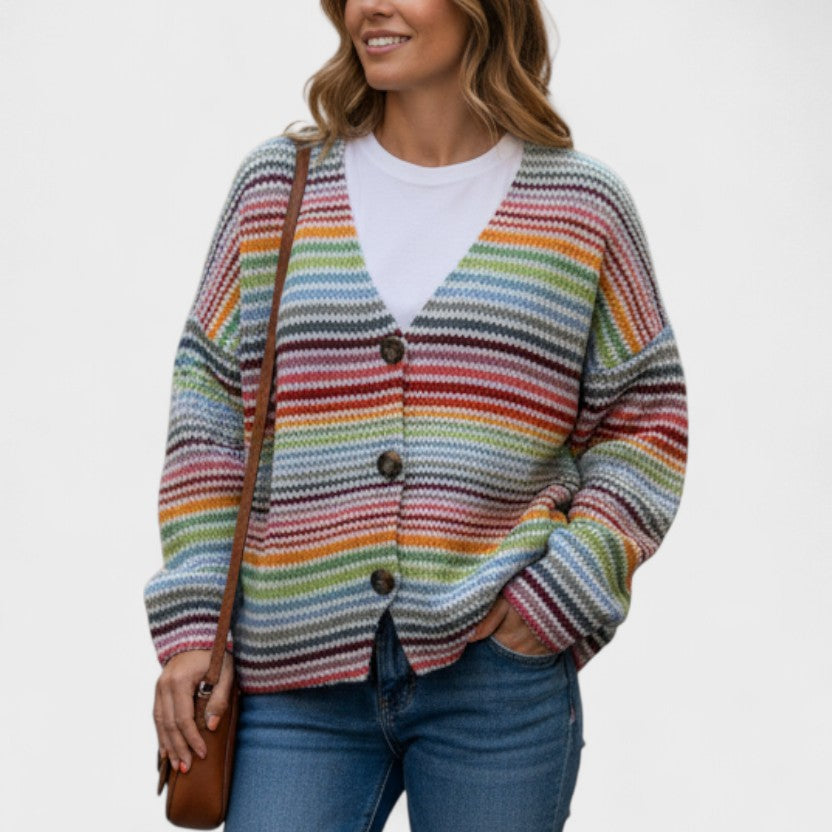 Fran™ | Cardigan vivace con bottoni