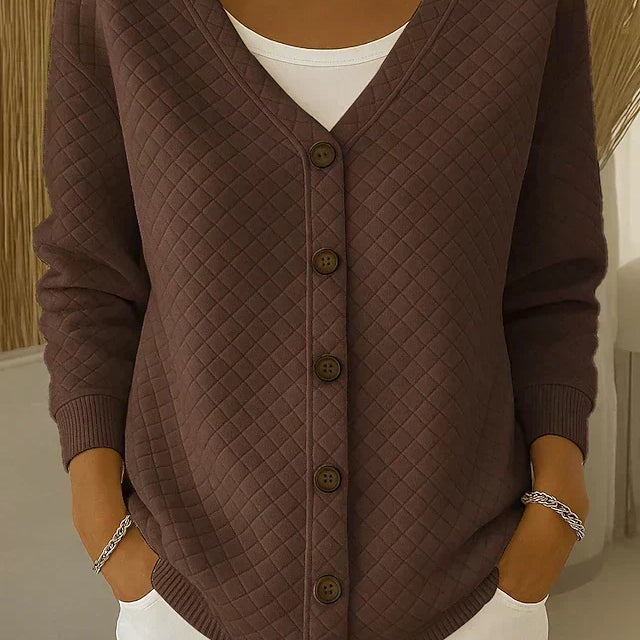 Leonor | Giacca in Maglia Imbottita con Bottoni