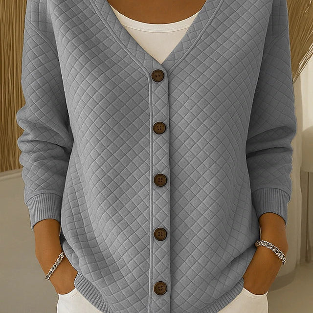 Leonor | Giacca in Maglia Imbottita con Bottoni