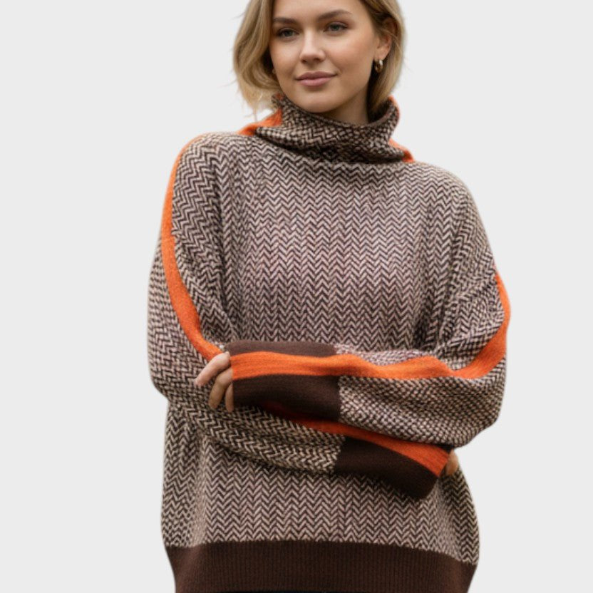Leena™ Maglione con colletto alto