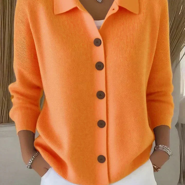 Josefina | Giacca in Maglia con Collo e Bottoni