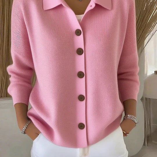 Josefina | Giacca in Maglia con Collo e Bottoni