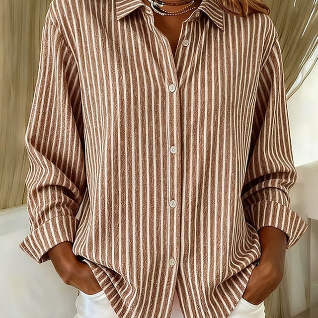 Jimena | Camicia a Righe con Bottoni