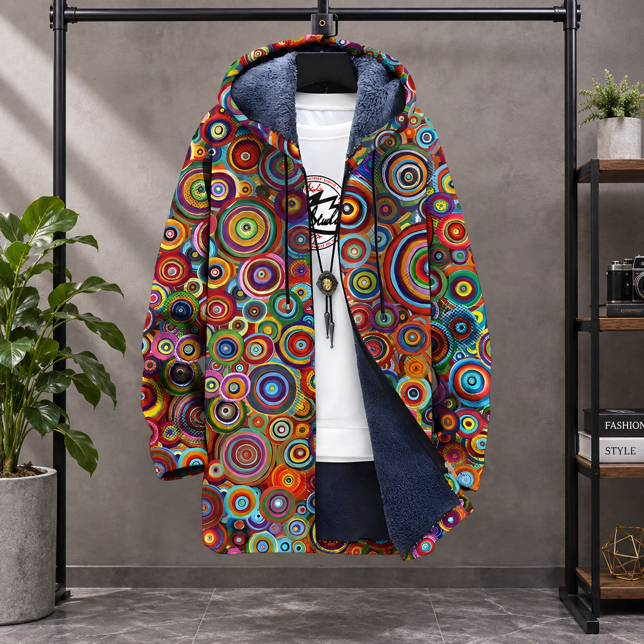 Ζέτα | Μπουφάν με κουκούλα εμπνευσμένο από την τέχνη