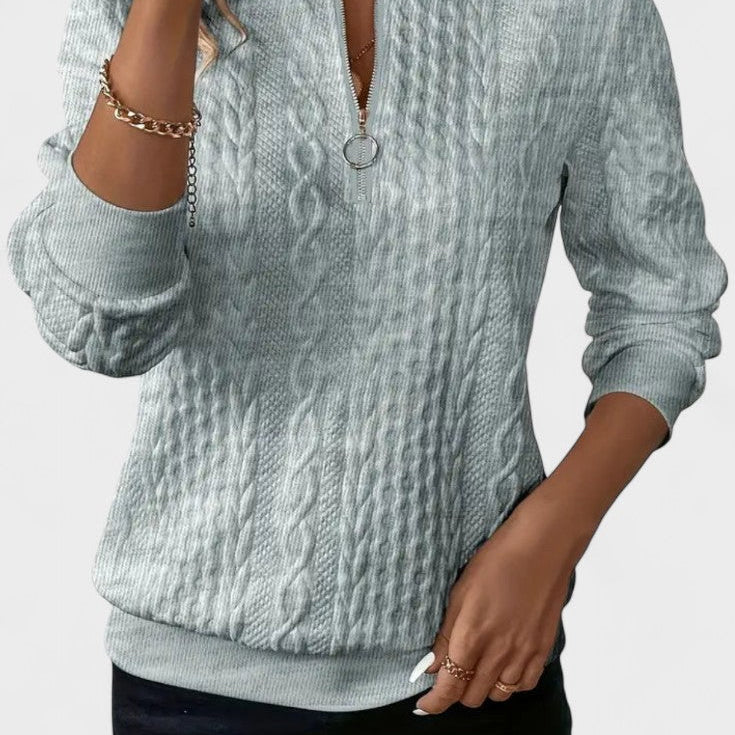 Nela™ | Maglione con zip per donne