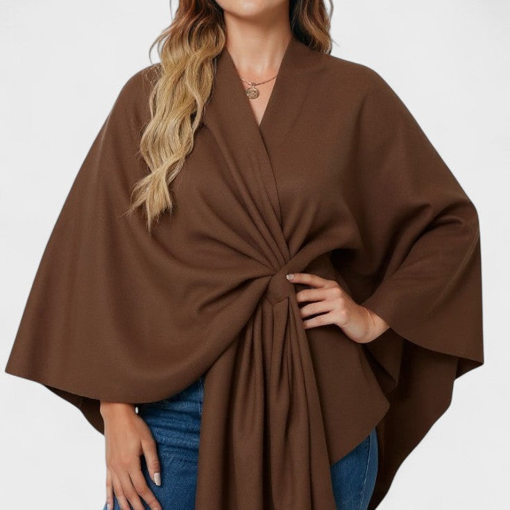 Yvette | Poncho Drappeggiato Elegante