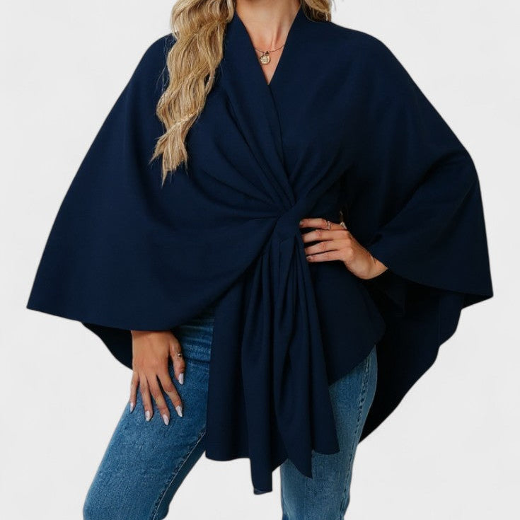 Yvette | Poncho Drappeggiato Elegante