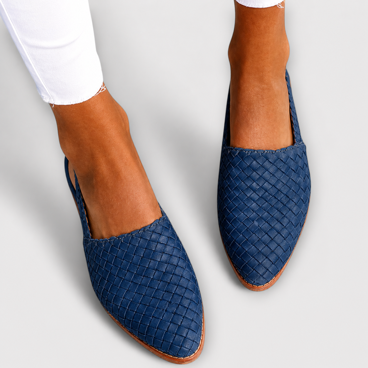 Aurora | Mules Cuoio Intrecciate