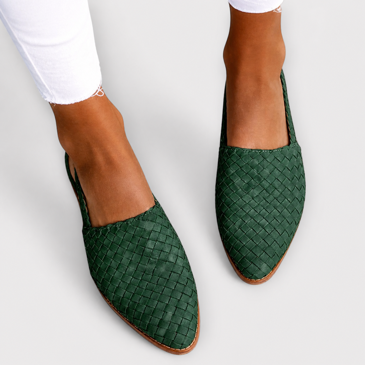Aurora | Mules Cuoio Intrecciate