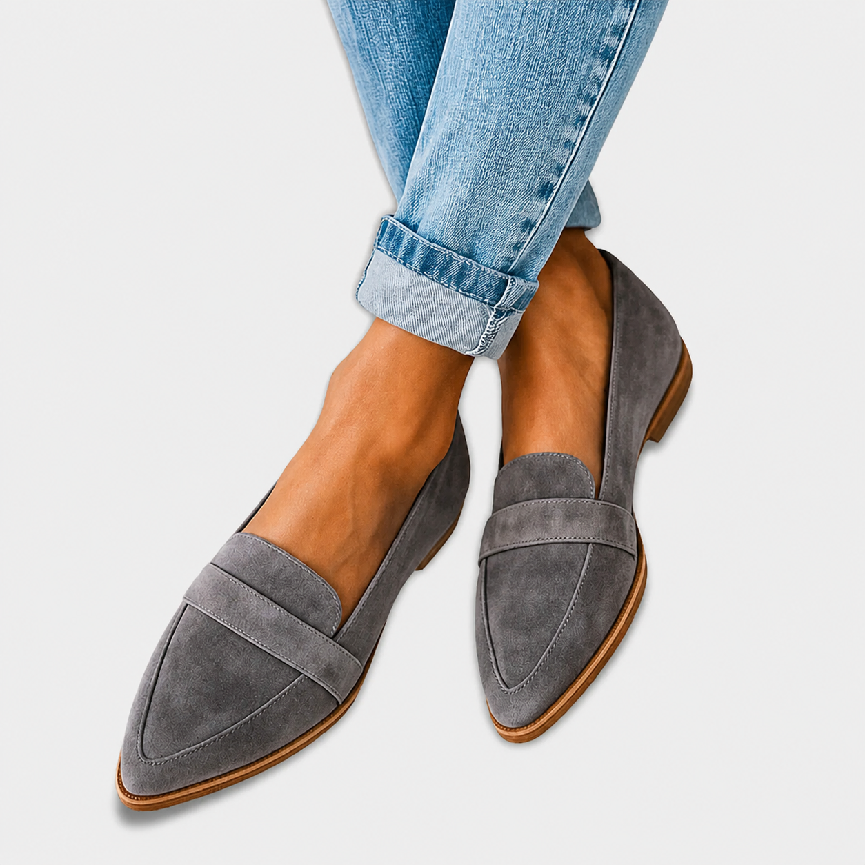 Nadia | Mocassini in Suede Cammello
