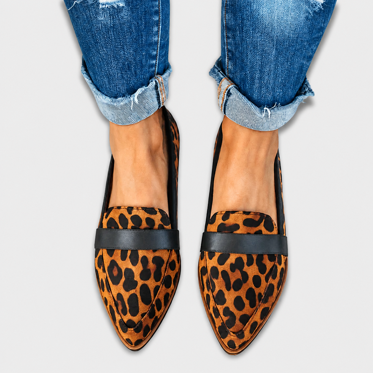 Nadia | Mocassini in Suede Cammello