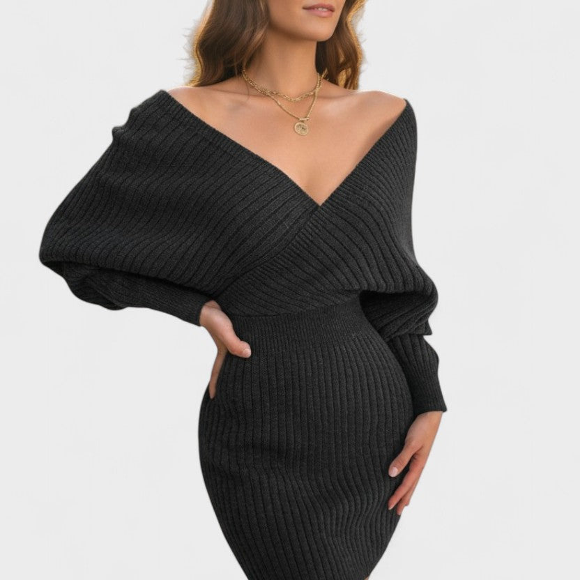 Klara™ | Abito avvolgente elegante con scollo a V